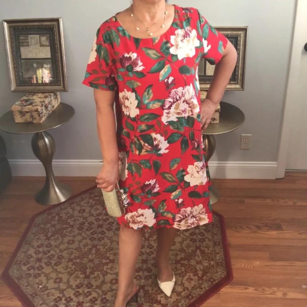 NWOT  Cotton MIDI Dress loose and breathable Linen - Picture 11 of 16